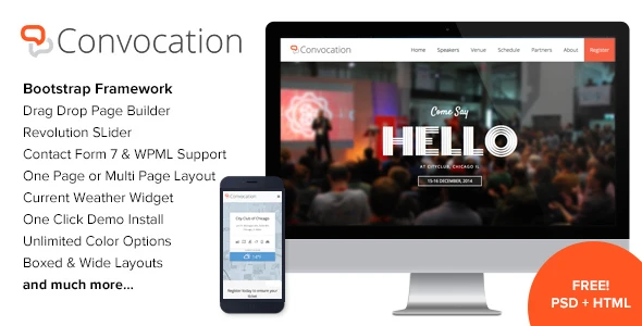 Convocation – Event and Conference WordPress Theme