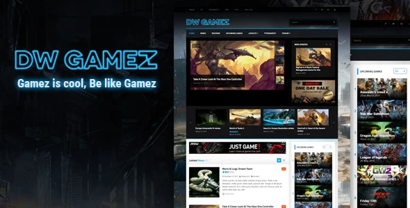 DW Gamez – Responsive WordPress Gaming Theme